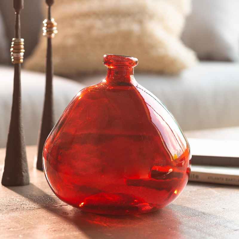 Askew Recycled Glass Balloon Vase, 9